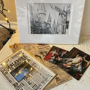 Brand New Harry Potter Lot print, magnet, card